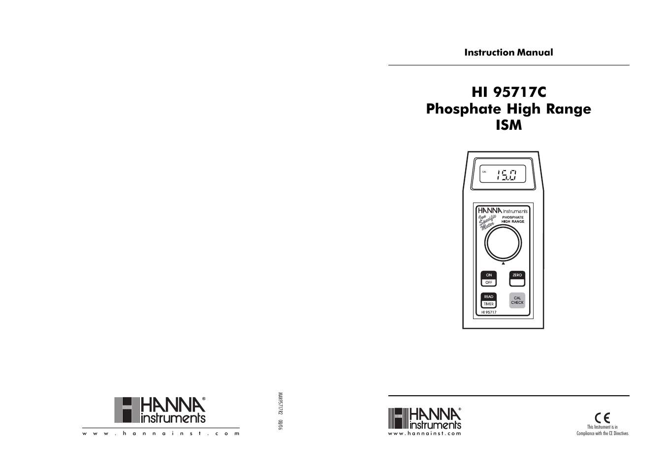 Hanna Instruments HI 95717 User Manual | 10 pages