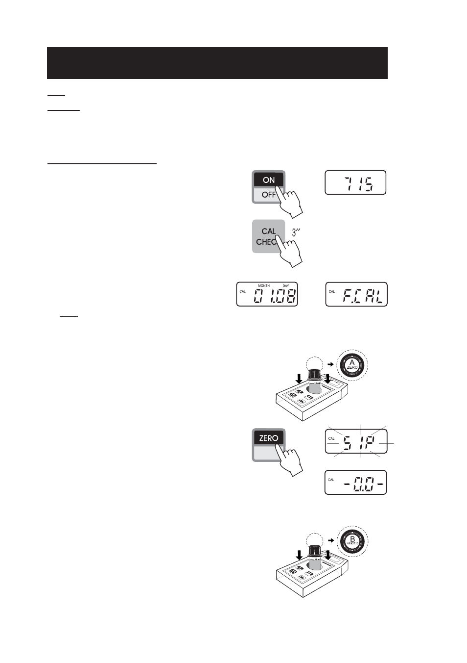 Calibration procedure | Hanna Instruments HI 95715 User Manual | Page 16 / 20