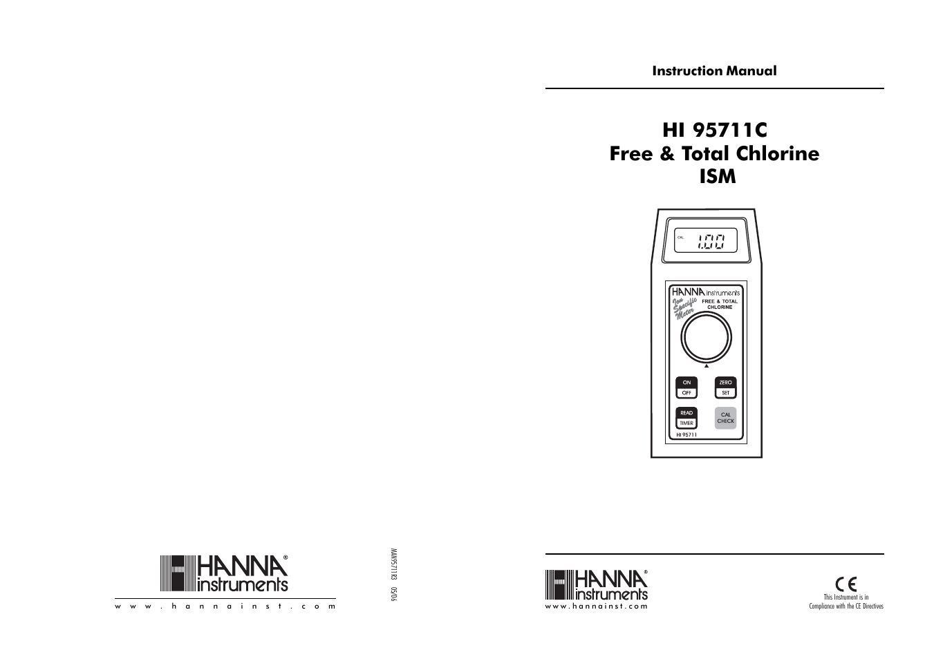 Hanna Instruments HI 95711 User Manual | 12 pages