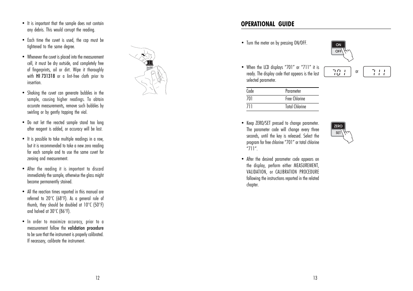 Hanna Instruments HI 95711 User Manual | Page 12 / 12