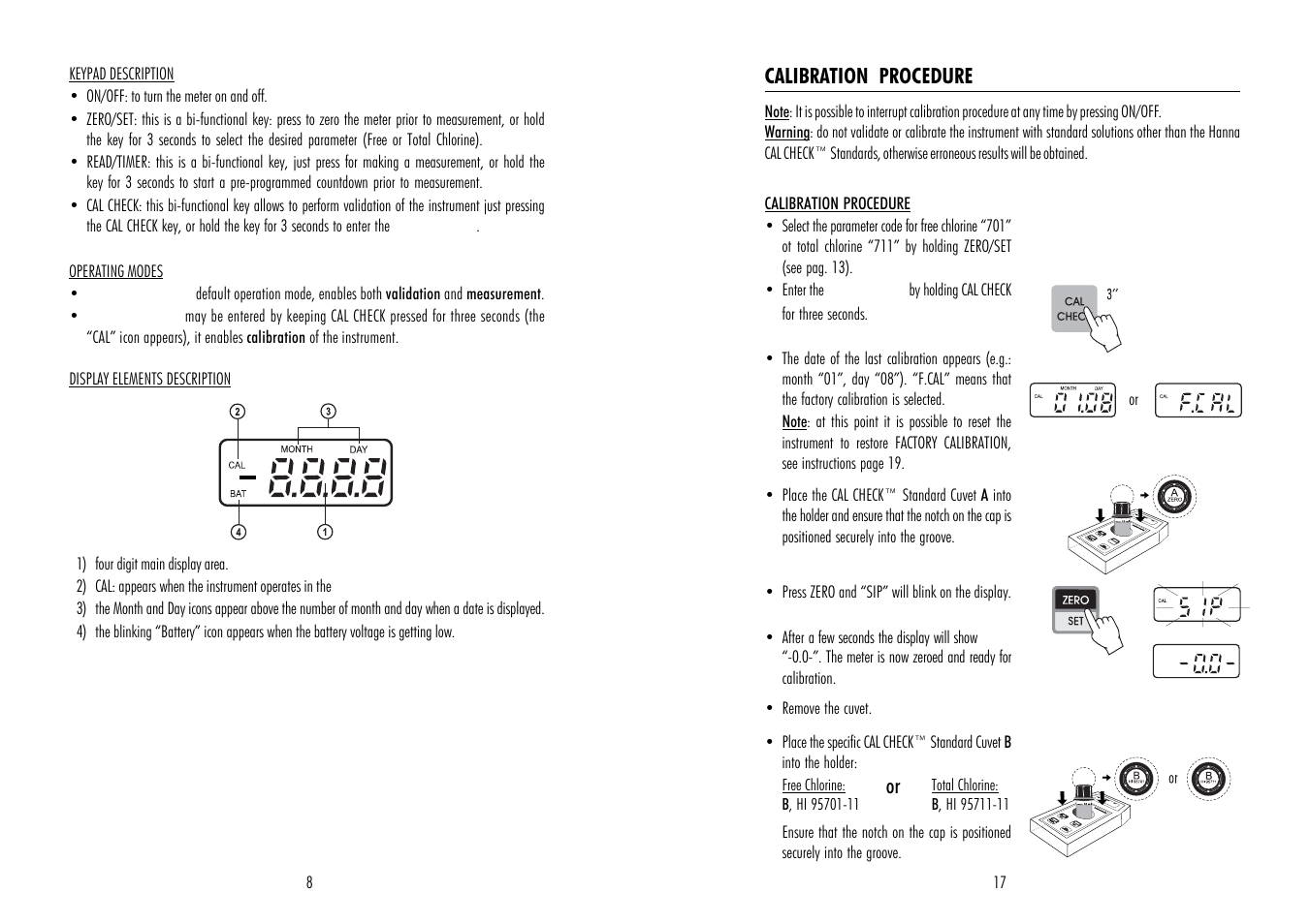 Hanna Instruments HI 95711 User Manual | Page 8 / 12