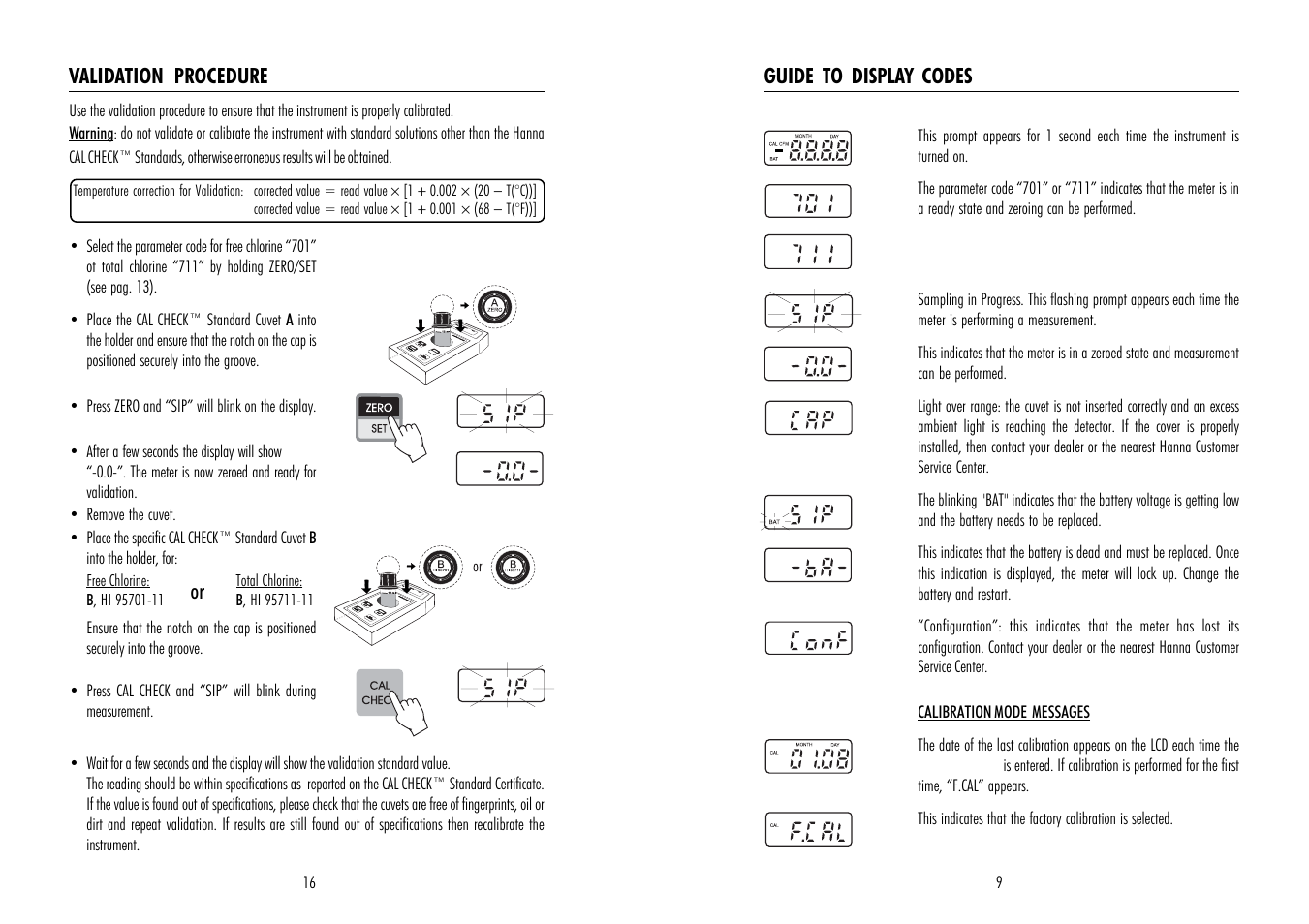 Hanna Instruments HI 95711 User Manual | Page 9 / 12