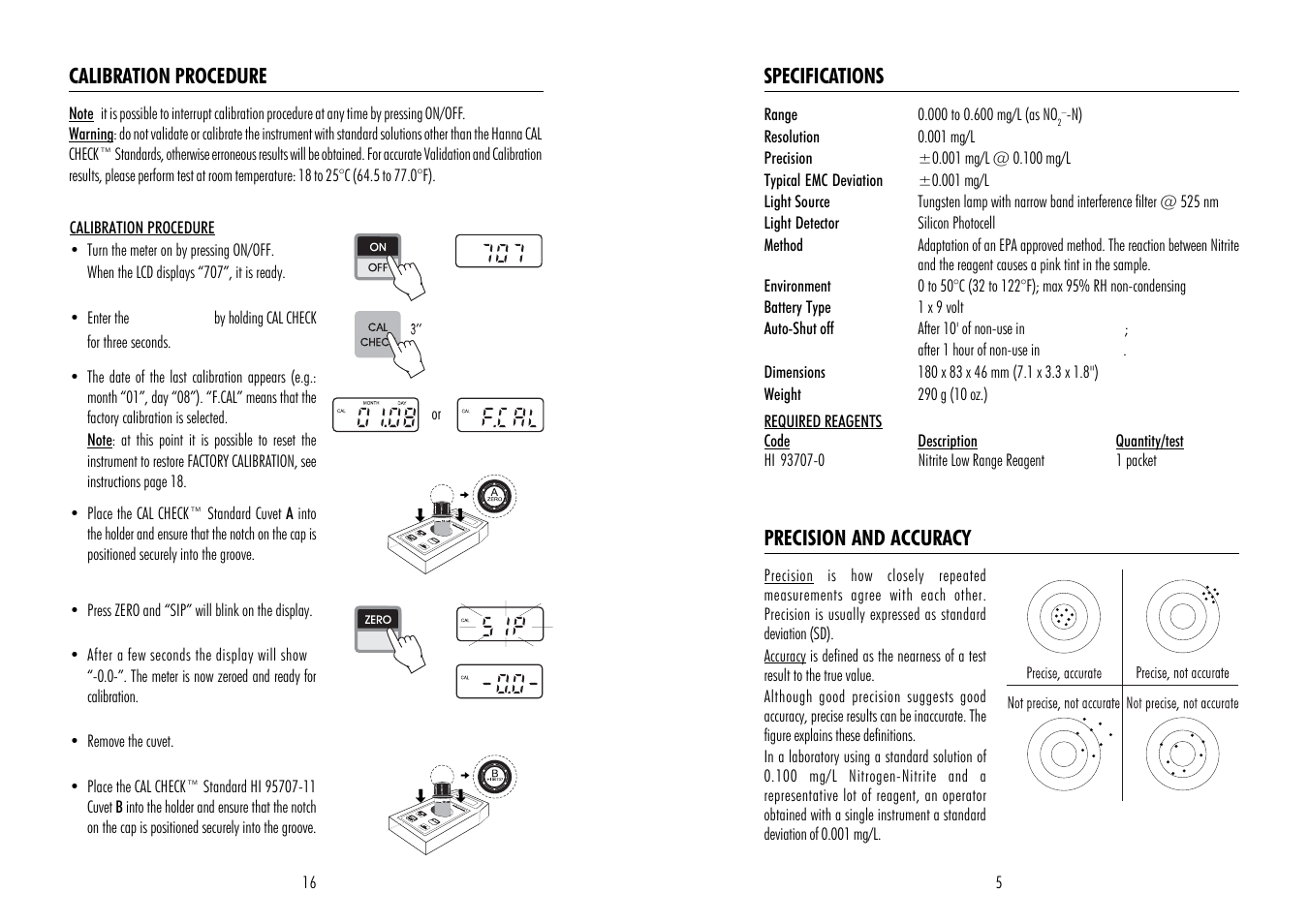 Hanna Instruments HI 95707 User Manual | Page 5 / 10