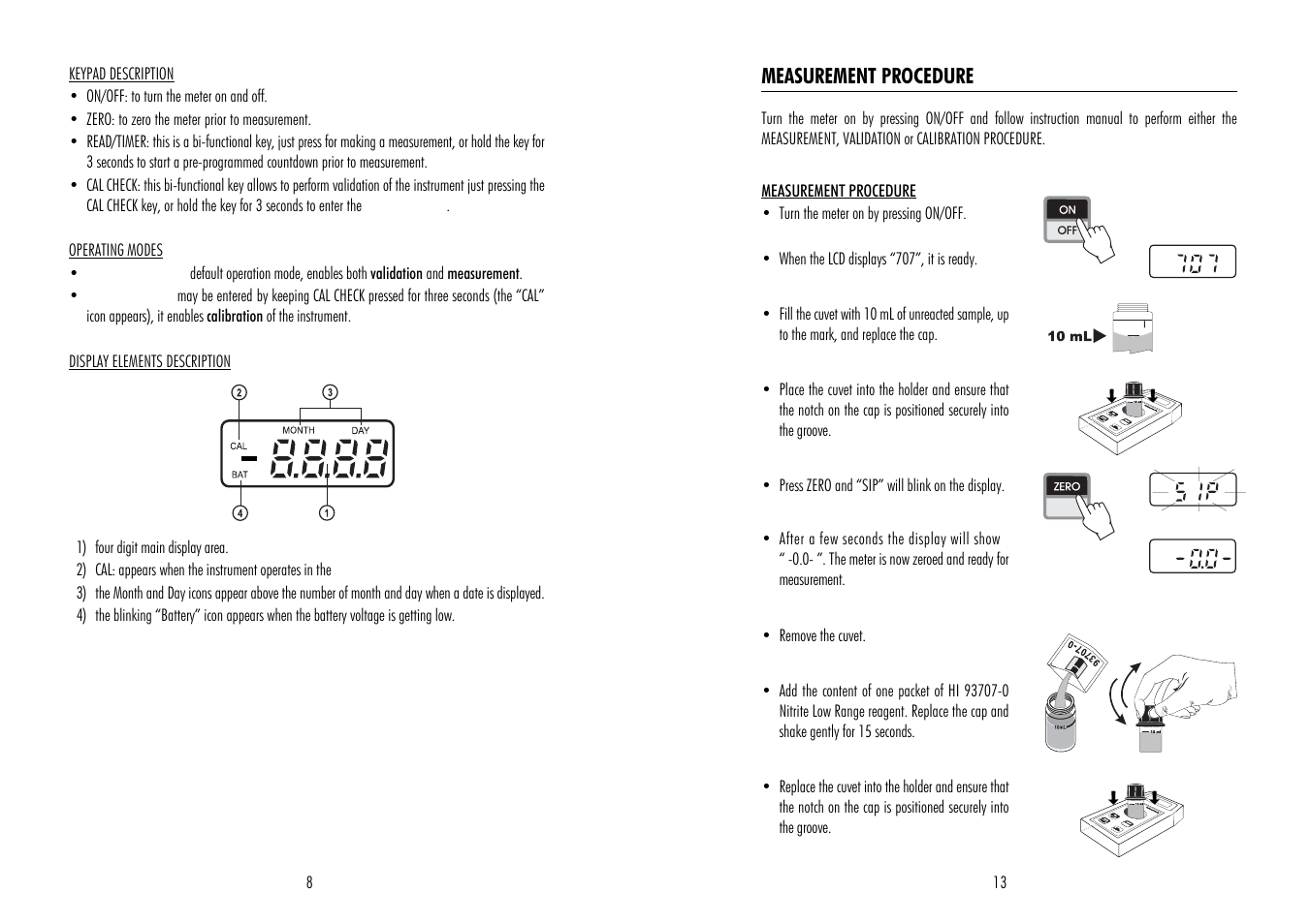 Hanna Instruments HI 95707 User Manual | Page 8 / 10