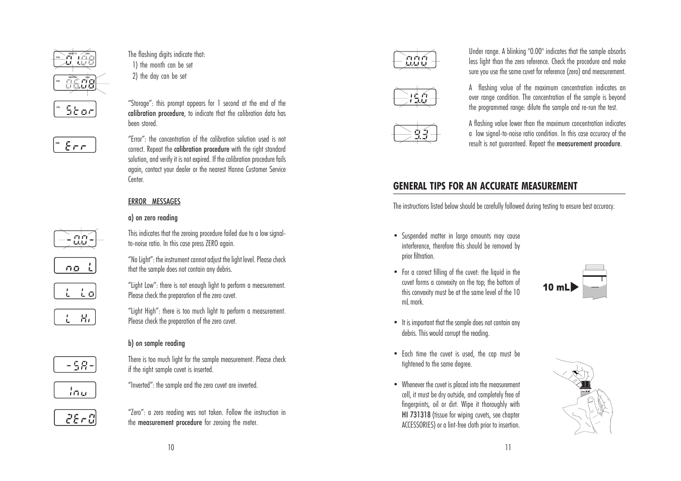 Hanna Instruments HI 95706 User Manual | Page 10 / 10