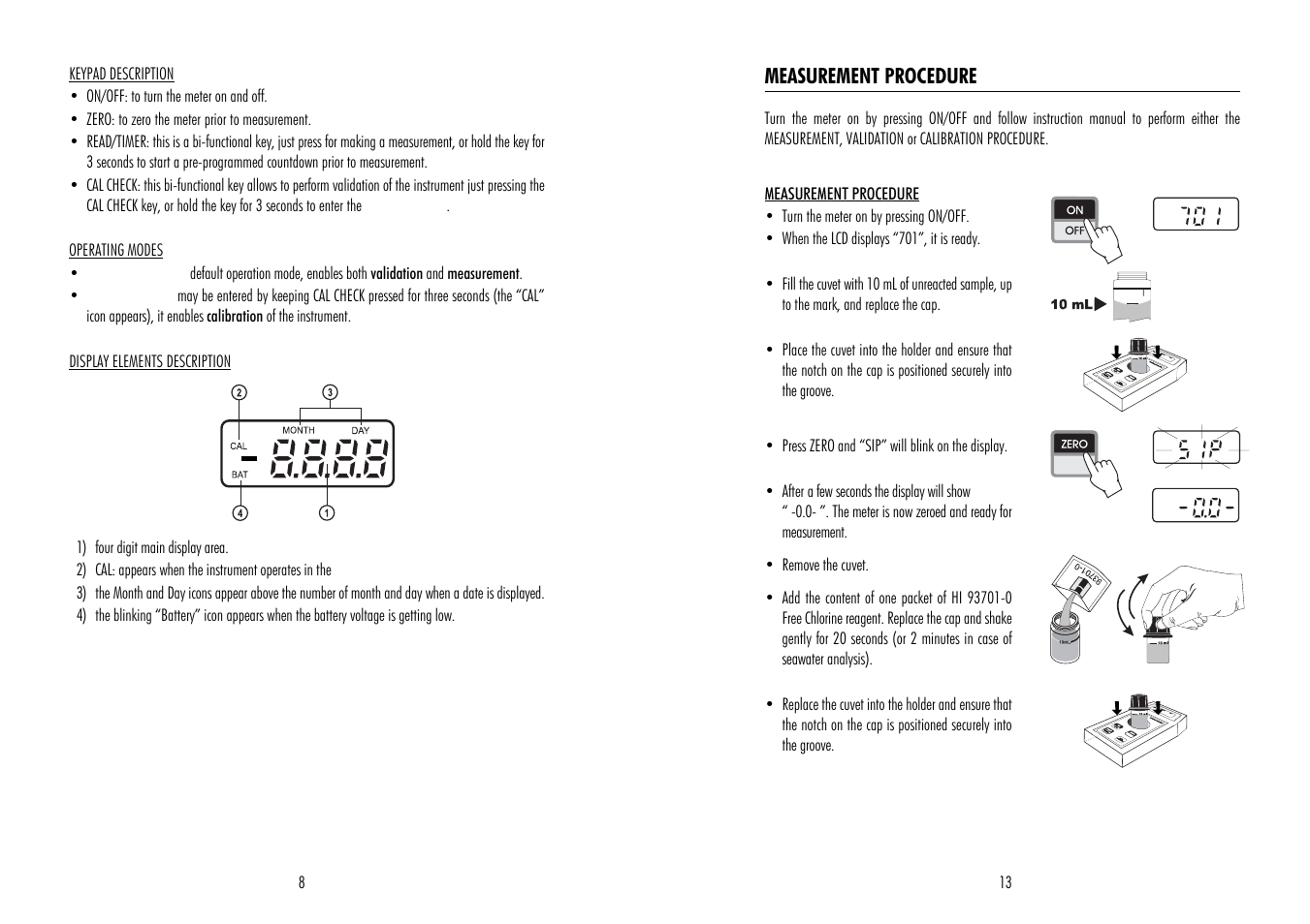 Hanna Instruments HI 95701 User Manual | Page 8 / 10