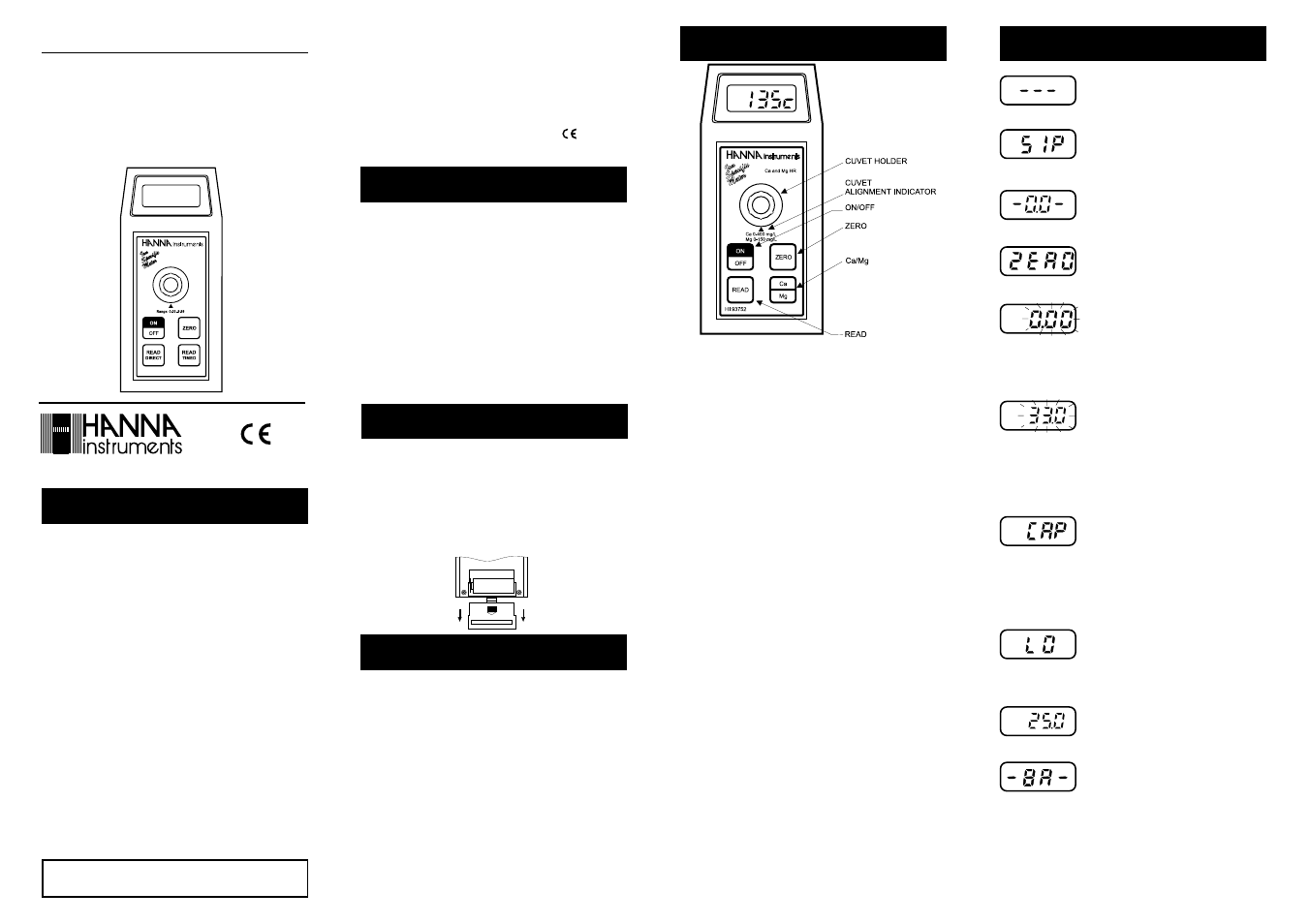 Hanna Instruments HI 93752 User Manual | 2 pages