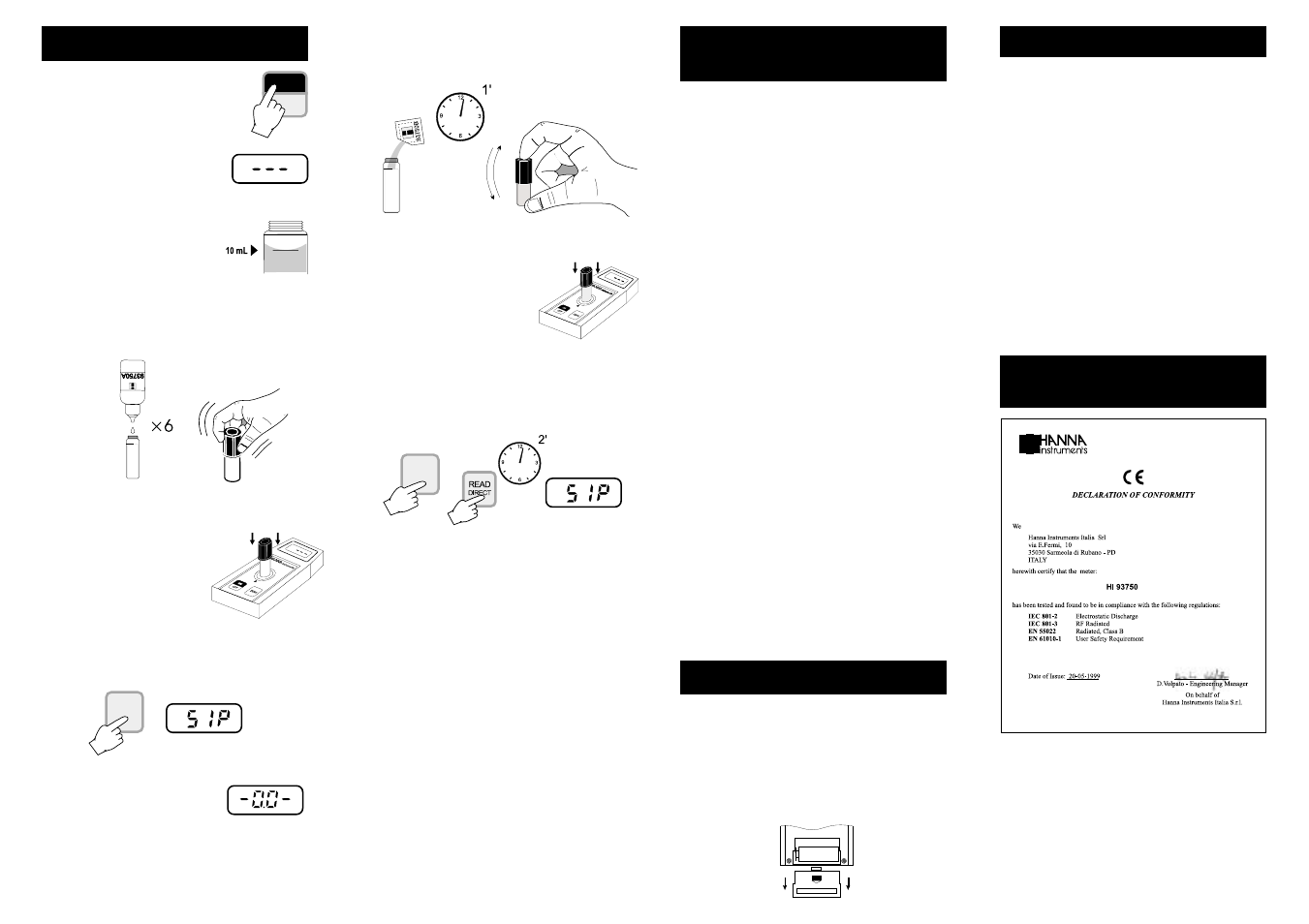Hanna Instruments HI 93750 User Manual | Page 2 / 2