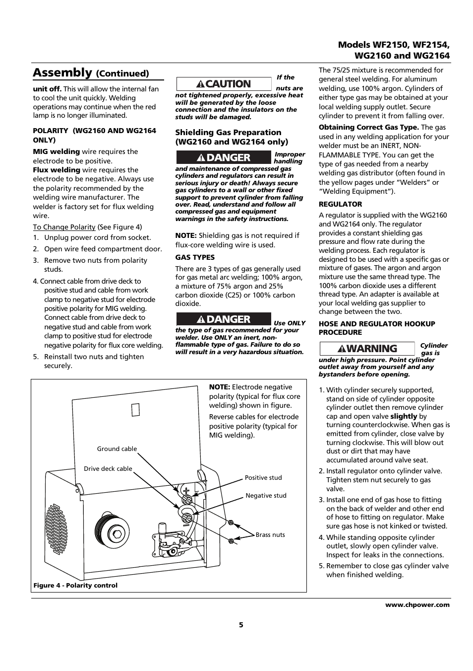 Assembly | Campbell Hausfeld WF2150 User Manual | Page 5 / 40
