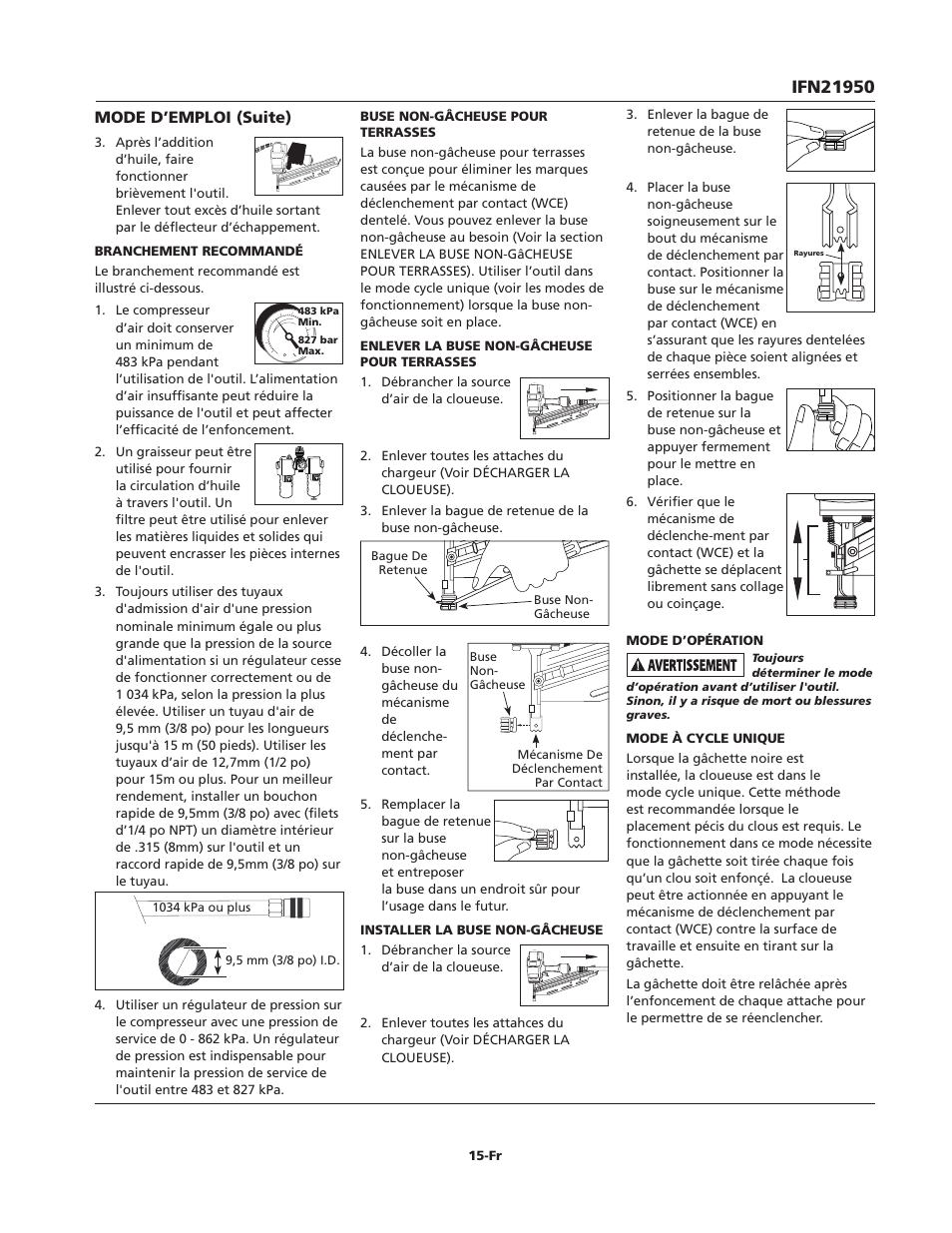 Campbell Hausfeld IFN21950 User Manual | Page 15 / 32