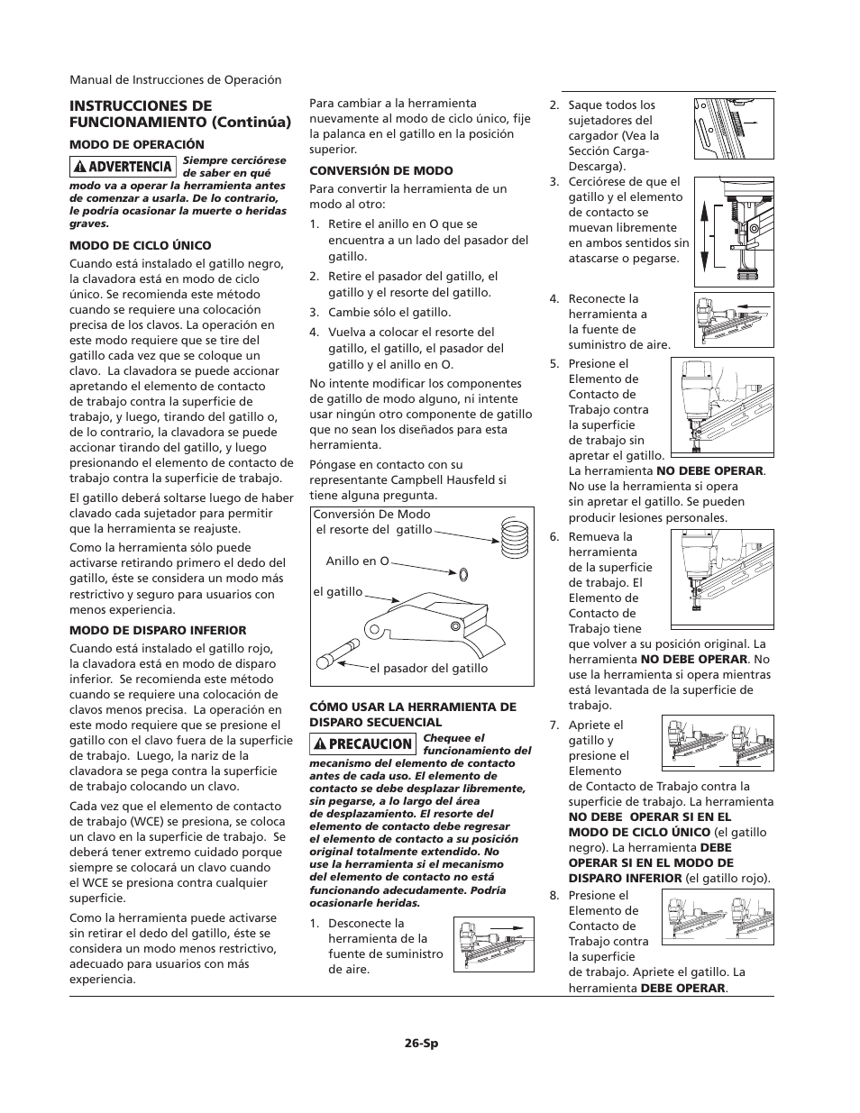 Campbell Hausfeld IFN21950 User Manual | Page 26 / 32