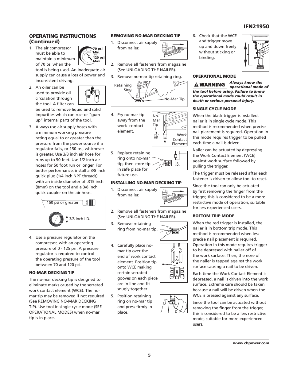 Campbell Hausfeld IFN21950 User Manual | Page 5 / 32