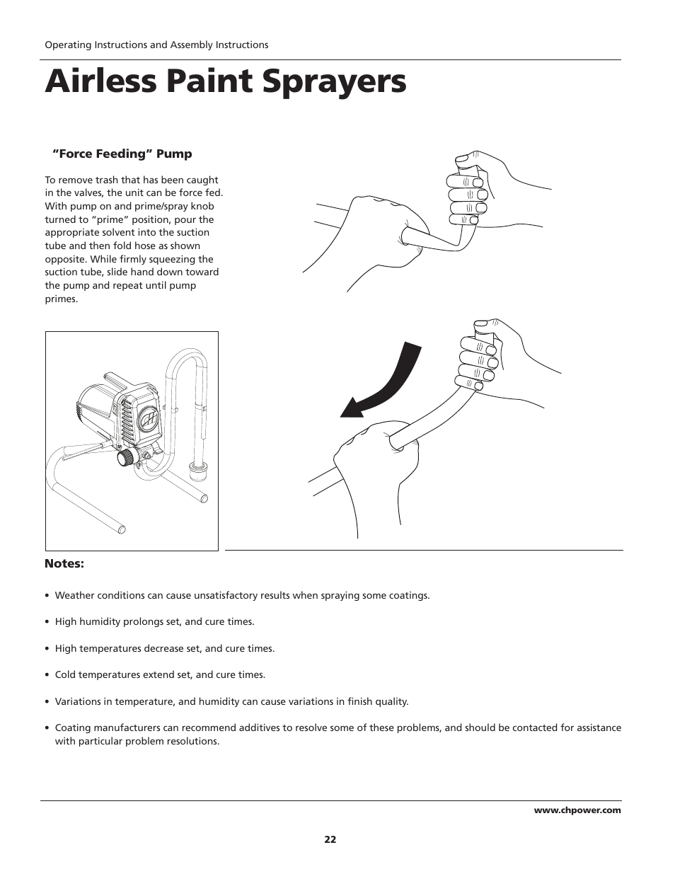 Airless paint sprayers | Campbell Hausfeld PS120B User Manual | Page 22 / 24