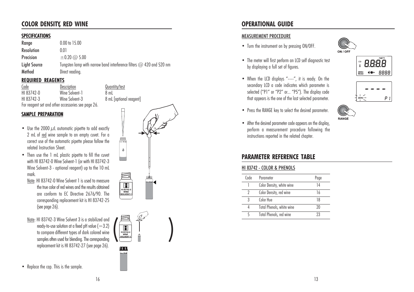 Hanna Instruments HI 83742 User Manual | Page 13 / 14