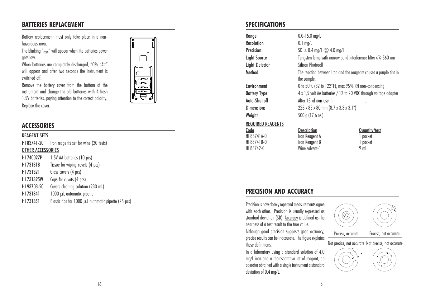 Hanna Instruments HI 83741 User Manual | Page 5 / 10