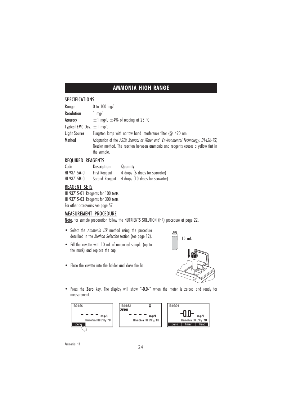 Hanna Instruments HI 83225-01 User Manual | Page 24 / 60