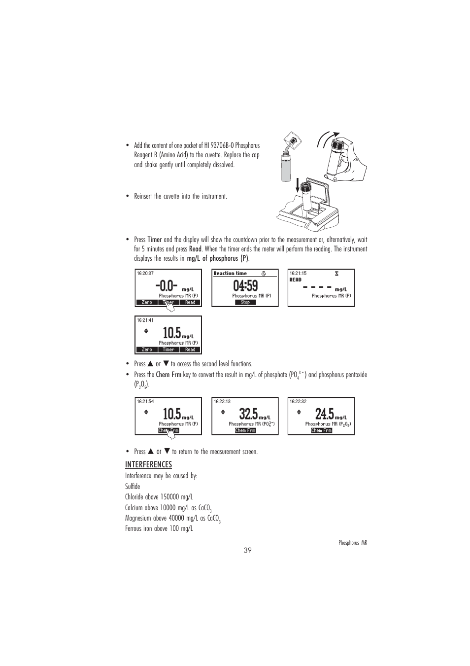 Hanna Instruments HI 83225-01 User Manual | Page 39 / 60