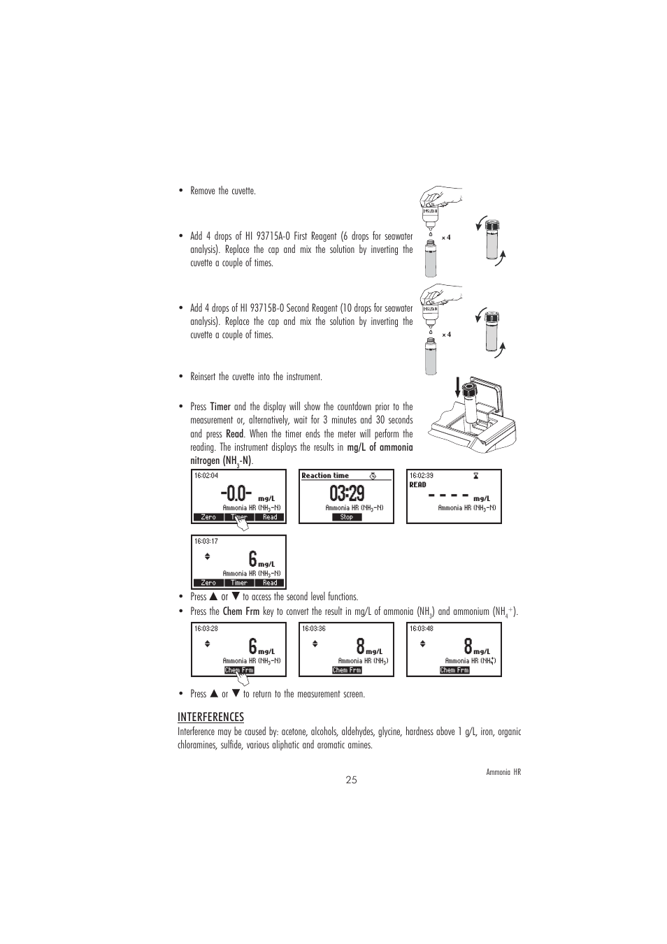 Hanna Instruments HI 83225 User Manual | Page 25 / 60