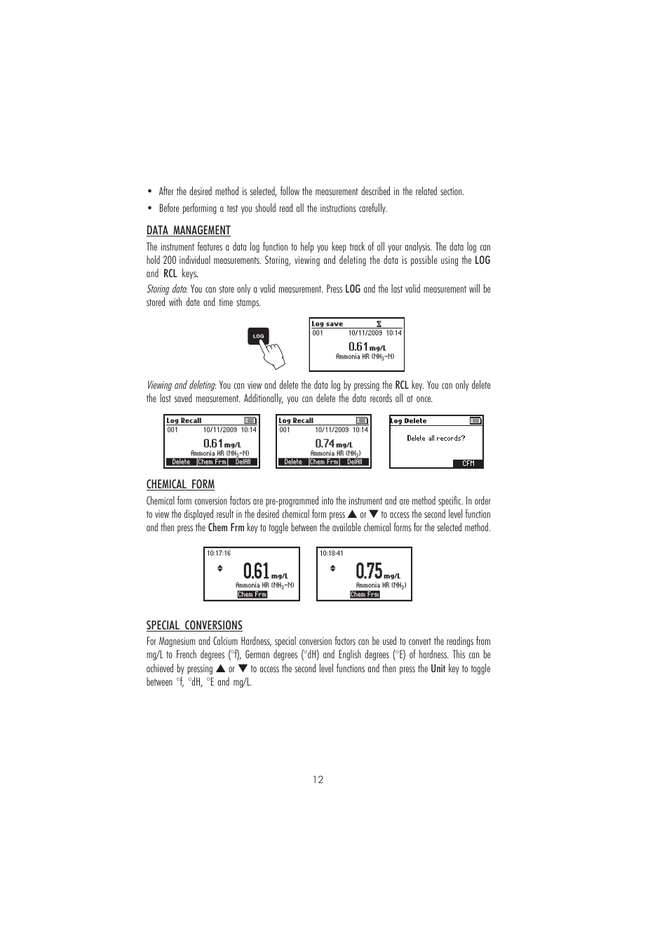 Hanna Instruments HI 83218-01 User Manual | Page 12 / 36