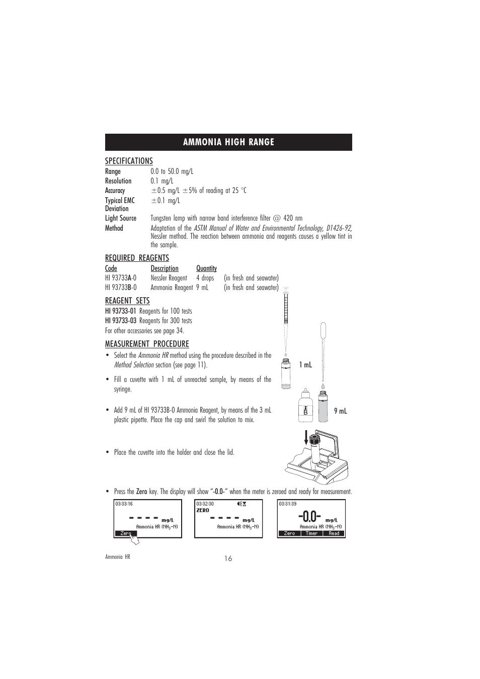 Hanna Instruments HI 83218-01 User Manual | Page 16 / 36