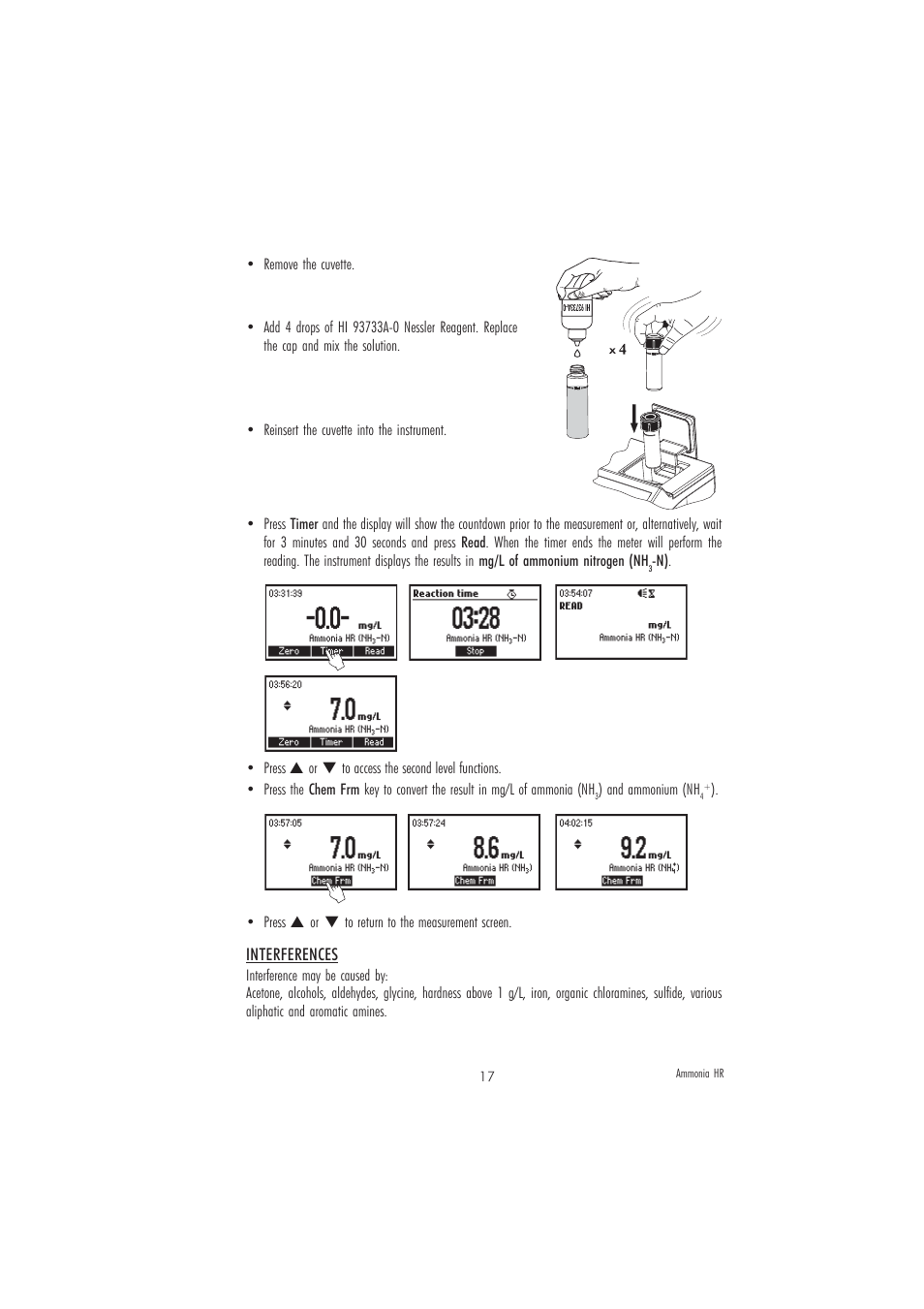 Hanna Instruments HI 83218-01 User Manual | Page 17 / 36