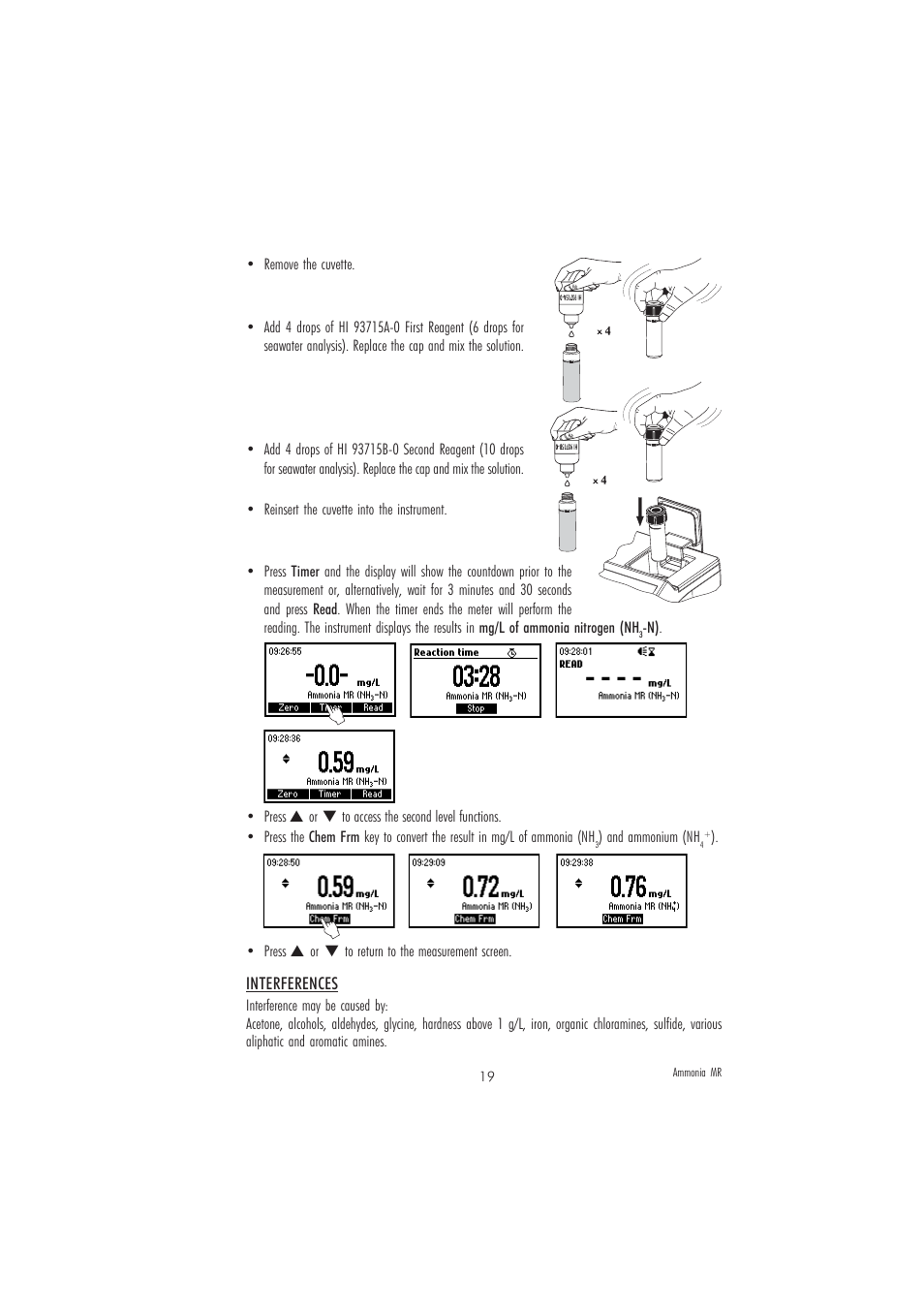 Hanna Instruments HI 83218-01 User Manual | Page 19 / 36