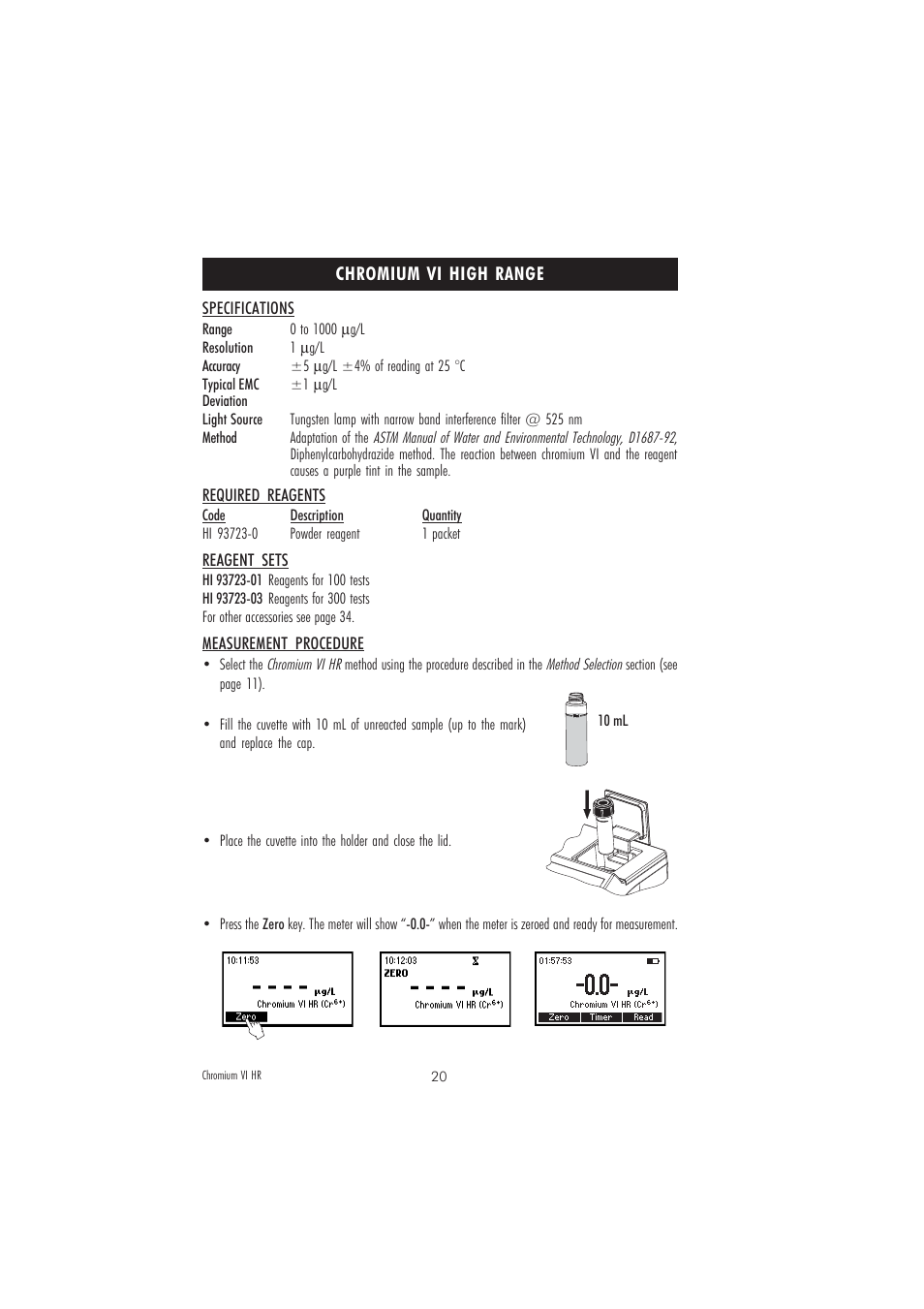 Hanna Instruments HI 83218-01 User Manual | Page 20 / 36