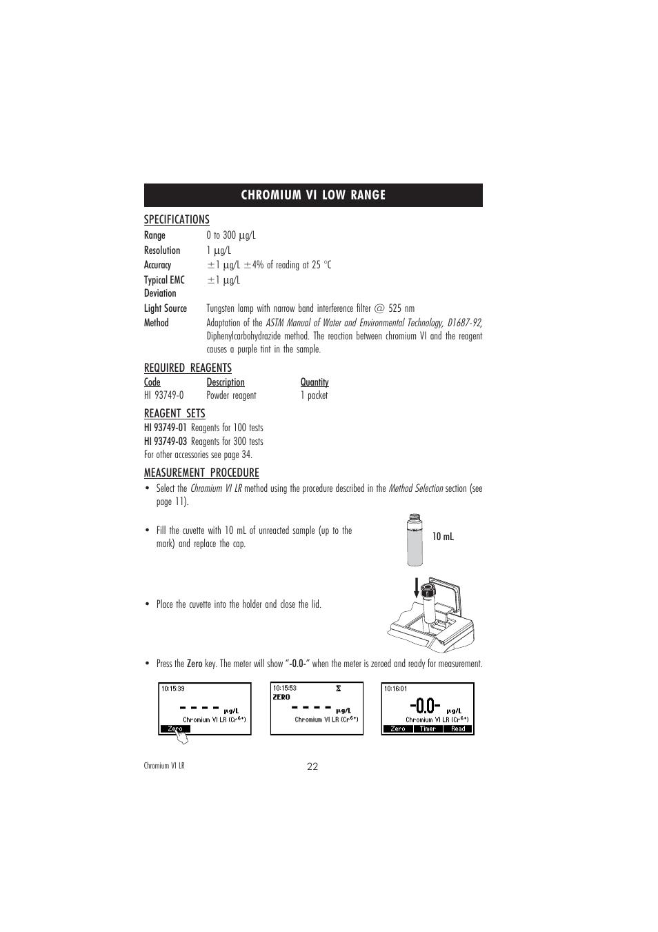 Hanna Instruments HI 83218-01 User Manual | Page 22 / 36