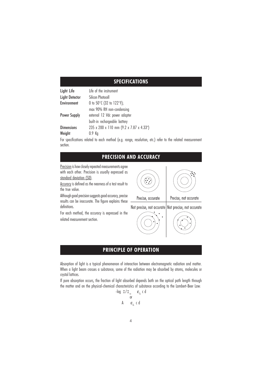 Hanna Instruments HI 83218-01 User Manual | Page 4 / 36