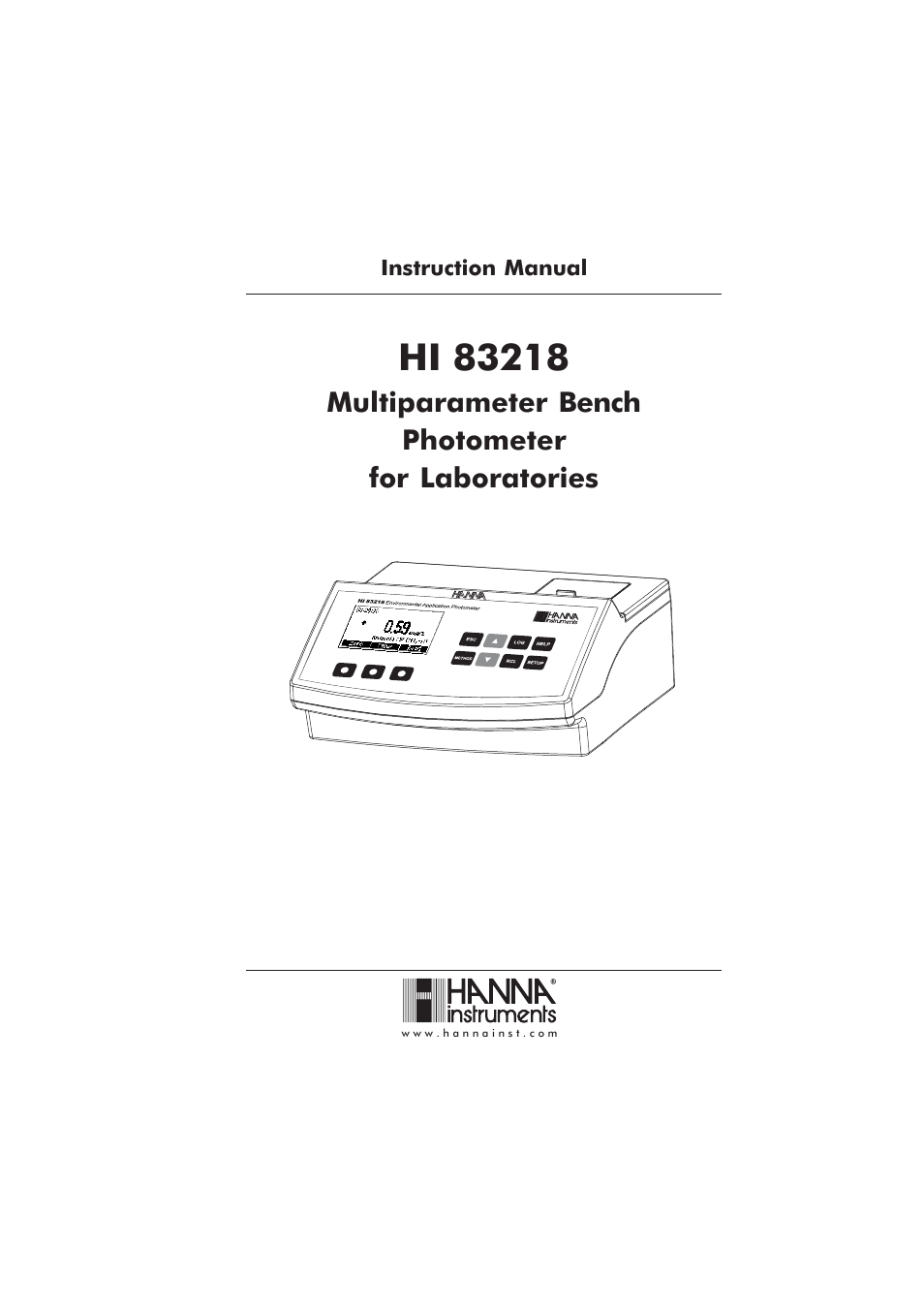 Hanna Instruments HI 83218 User Manual | 36 pages