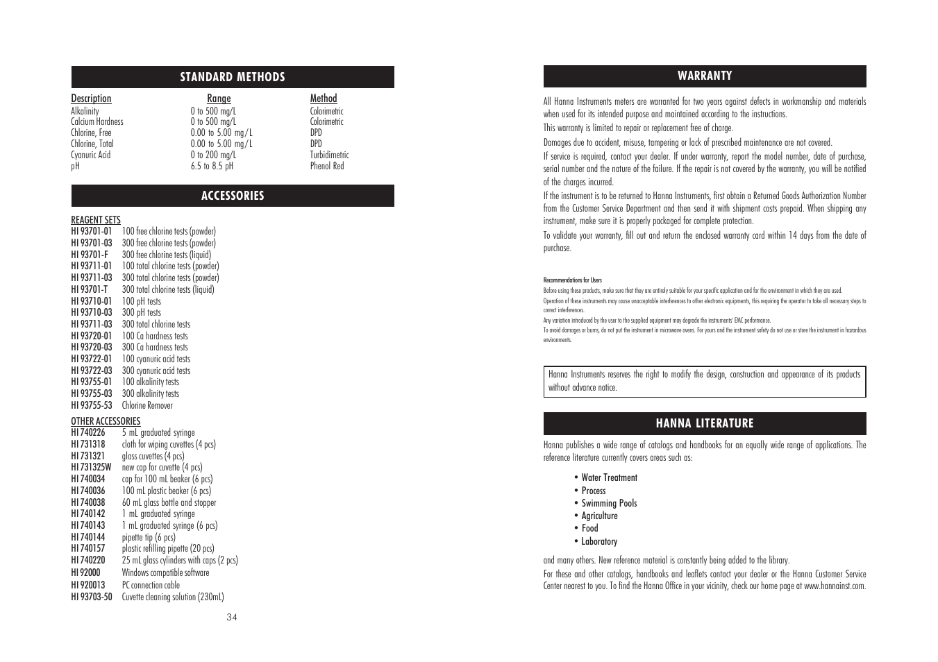 Hanna Instruments HI 83216 User Manual | Page 18 / 19