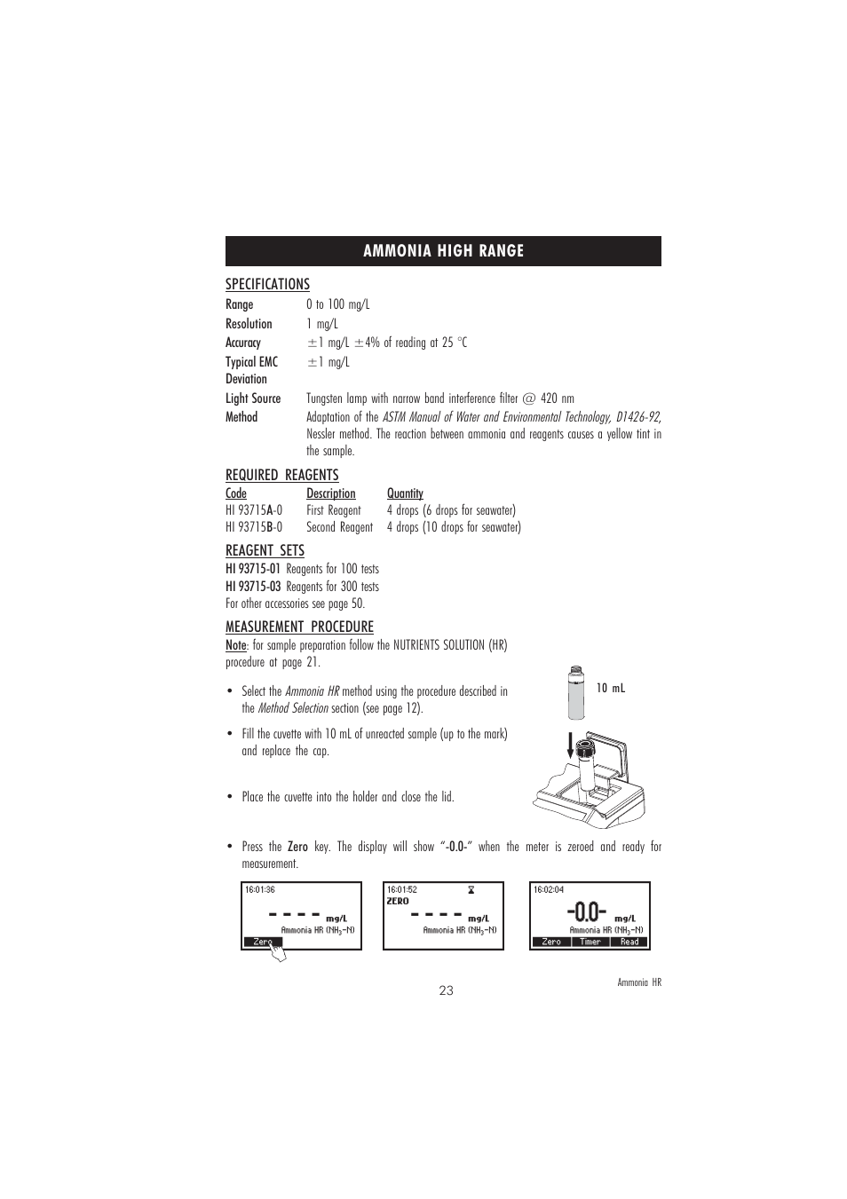 Hanna Instruments HI 83215-2008 Series User Manual | Page 23 / 52