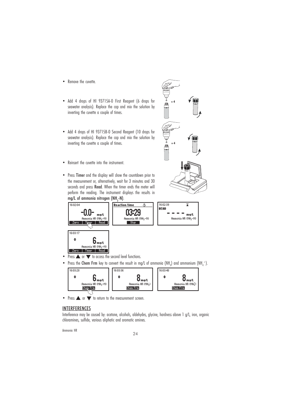 Hanna Instruments HI 83215-2008 Series User Manual | Page 24 / 52