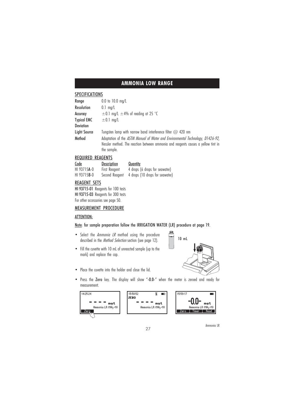 Hanna Instruments HI 83215 User Manual | Page 27 / 52