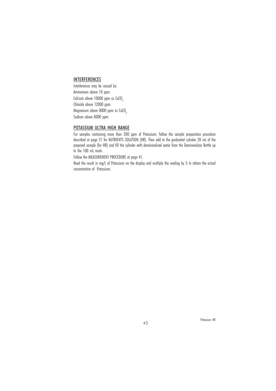 Hanna Instruments HI 83215 User Manual | Page 43 / 52