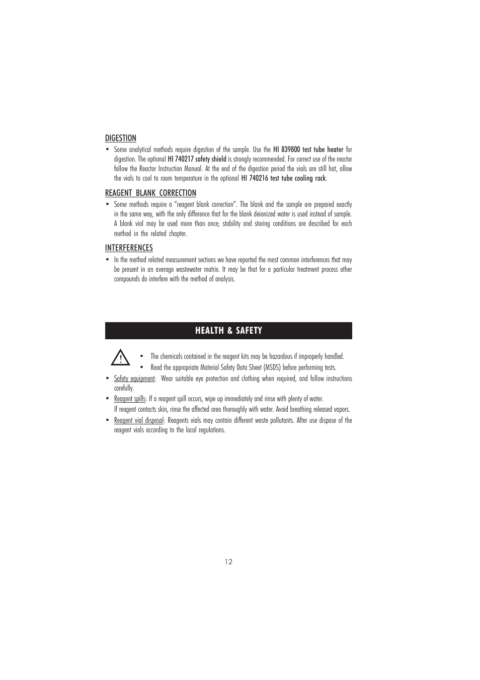 Hanna Instruments HI 83214 User Manual | Page 12 / 72