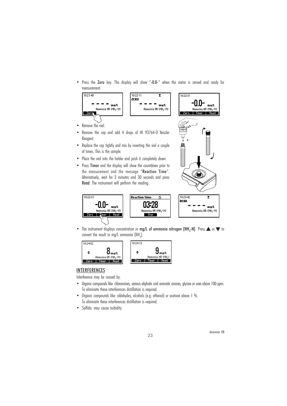 Hanna Instruments HI 83214 User Manual | Page 23 / 72