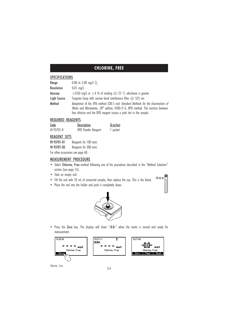 Hanna Instruments HI 83214 User Manual | Page 24 / 72