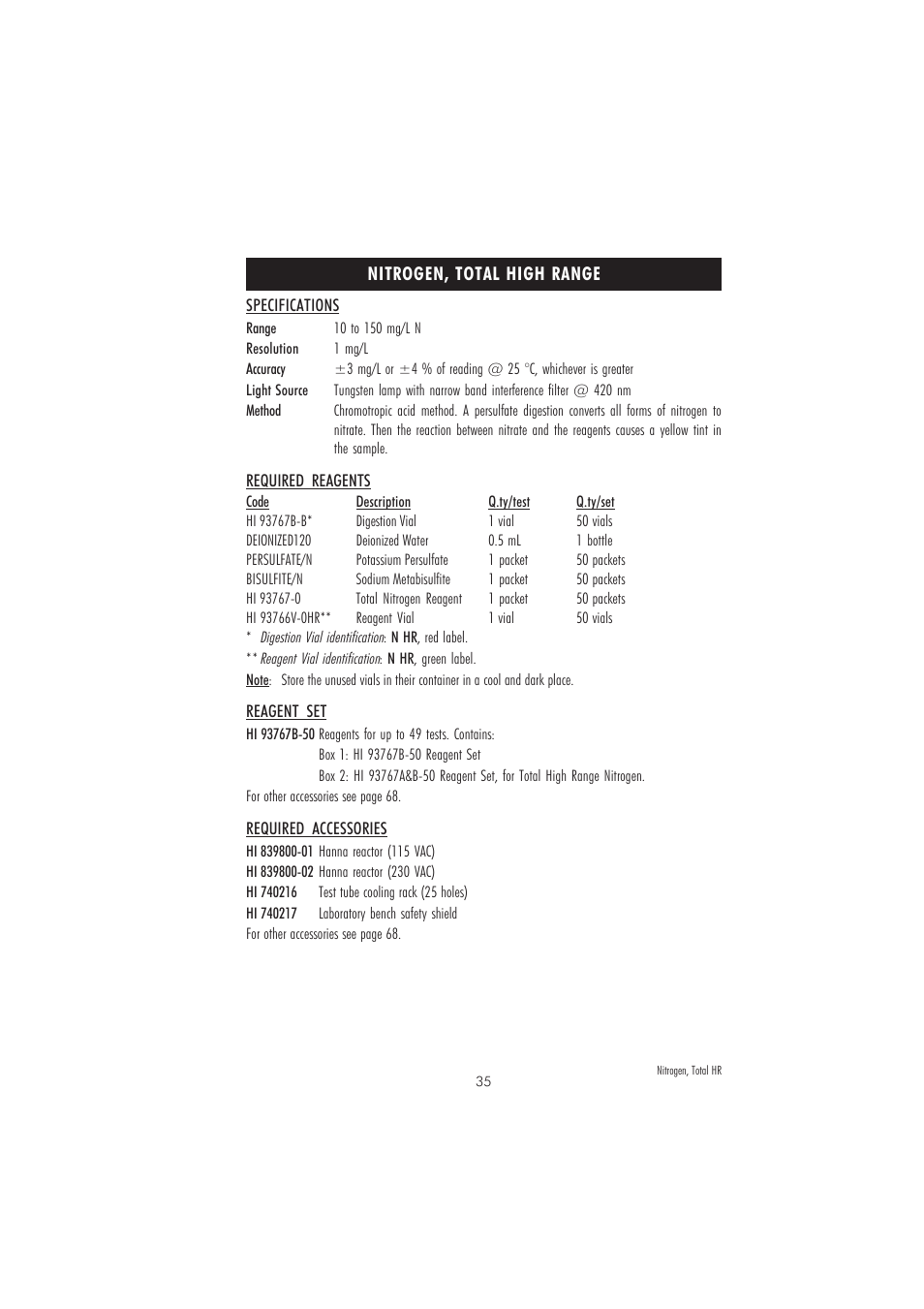 Hanna Instruments HI 83214 User Manual | Page 35 / 72