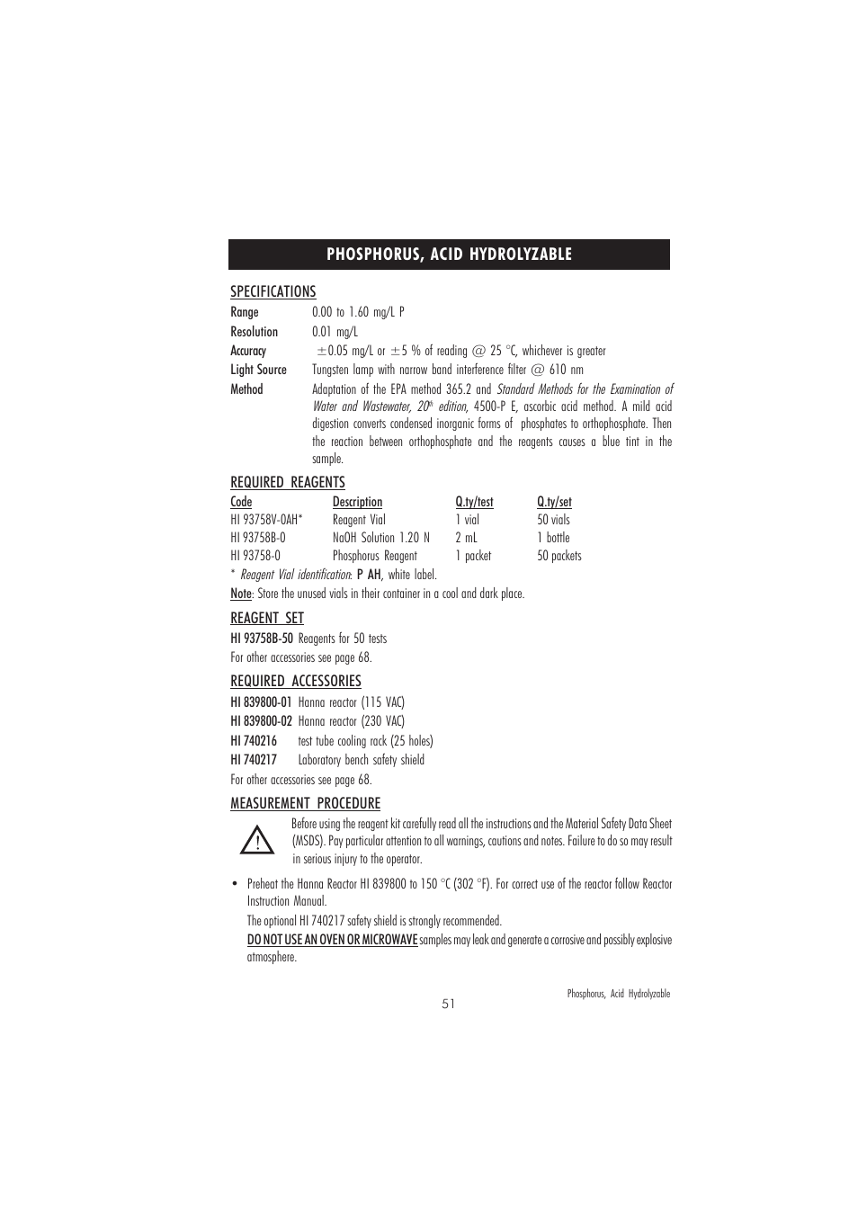 Hanna Instruments HI 83214 User Manual | Page 51 / 72