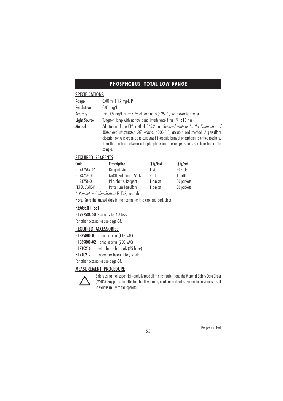 Hanna Instruments HI 83214 User Manual | Page 55 / 72