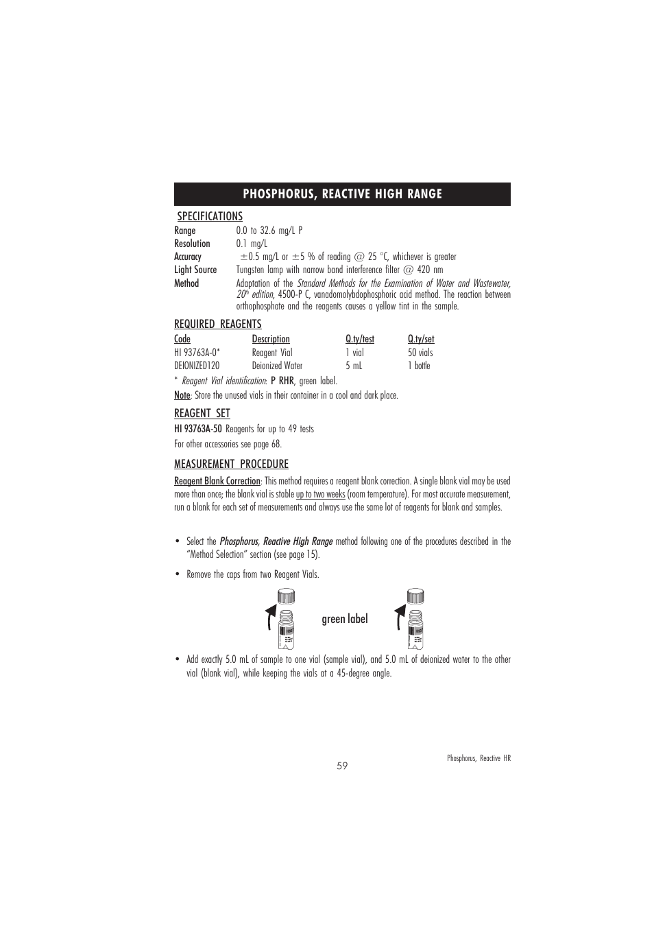 Hanna Instruments HI 83214 User Manual | Page 59 / 72