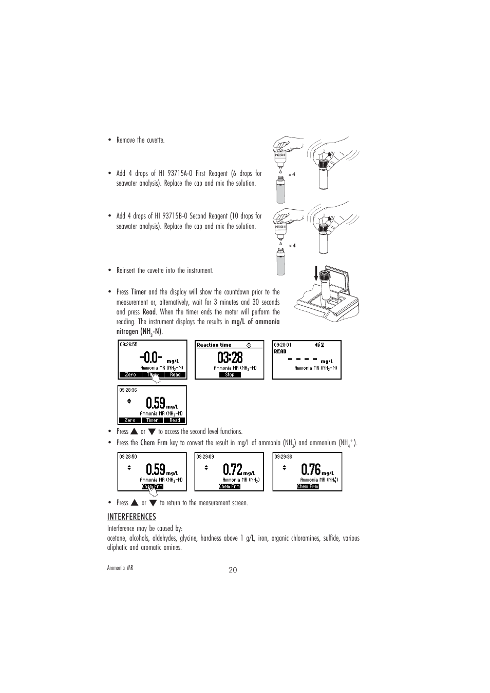 Hanna Instruments HI 83213-2008 User Manual | Page 20 / 76
