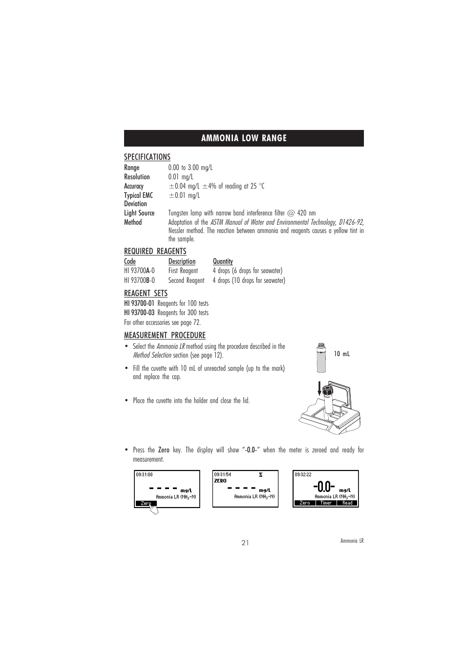 Hanna Instruments HI 83213-2008 User Manual | Page 21 / 76