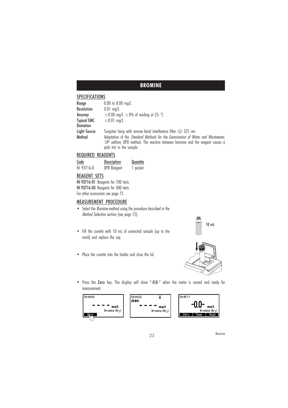 Hanna Instruments HI 83213-2008 User Manual | Page 23 / 76