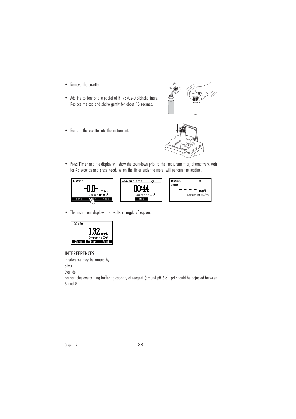 Hanna Instruments HI 83213-2008 User Manual | Page 38 / 76