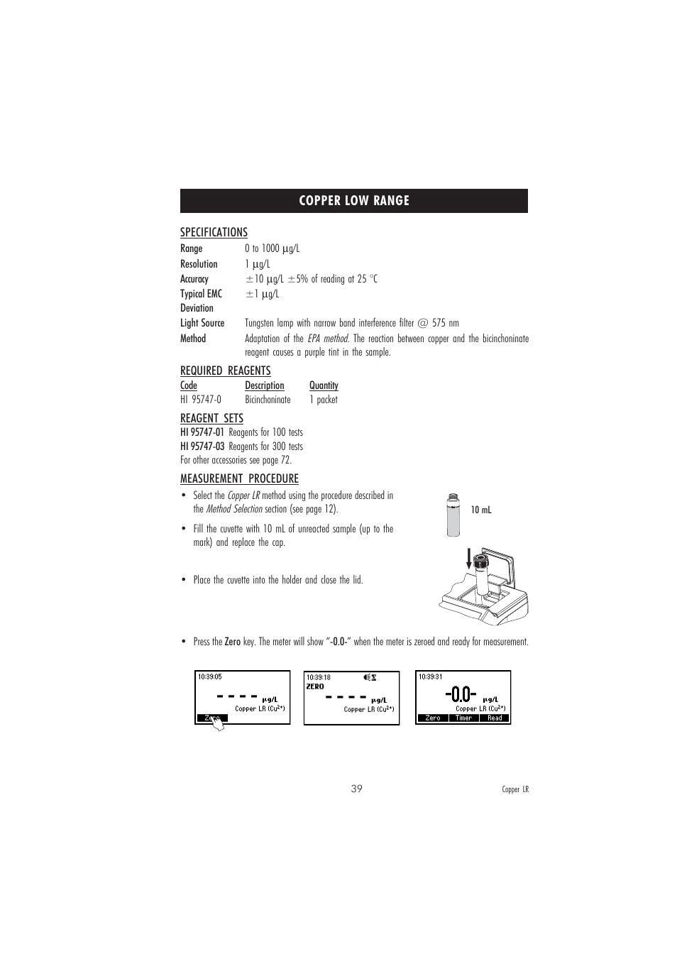 Hanna Instruments HI 83213-2008 User Manual | Page 39 / 76