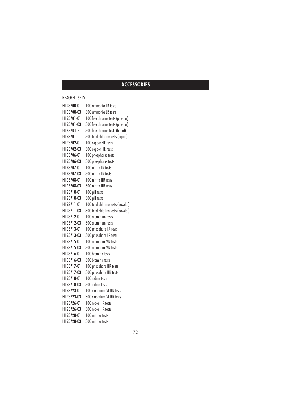 Hanna Instruments HI 83213-2008 User Manual | Page 72 / 76