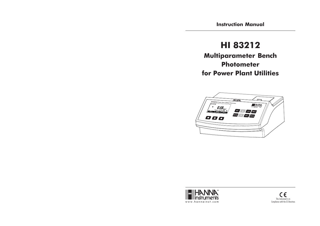 Hanna Instruments HI 83212 User Manual | 27 pages