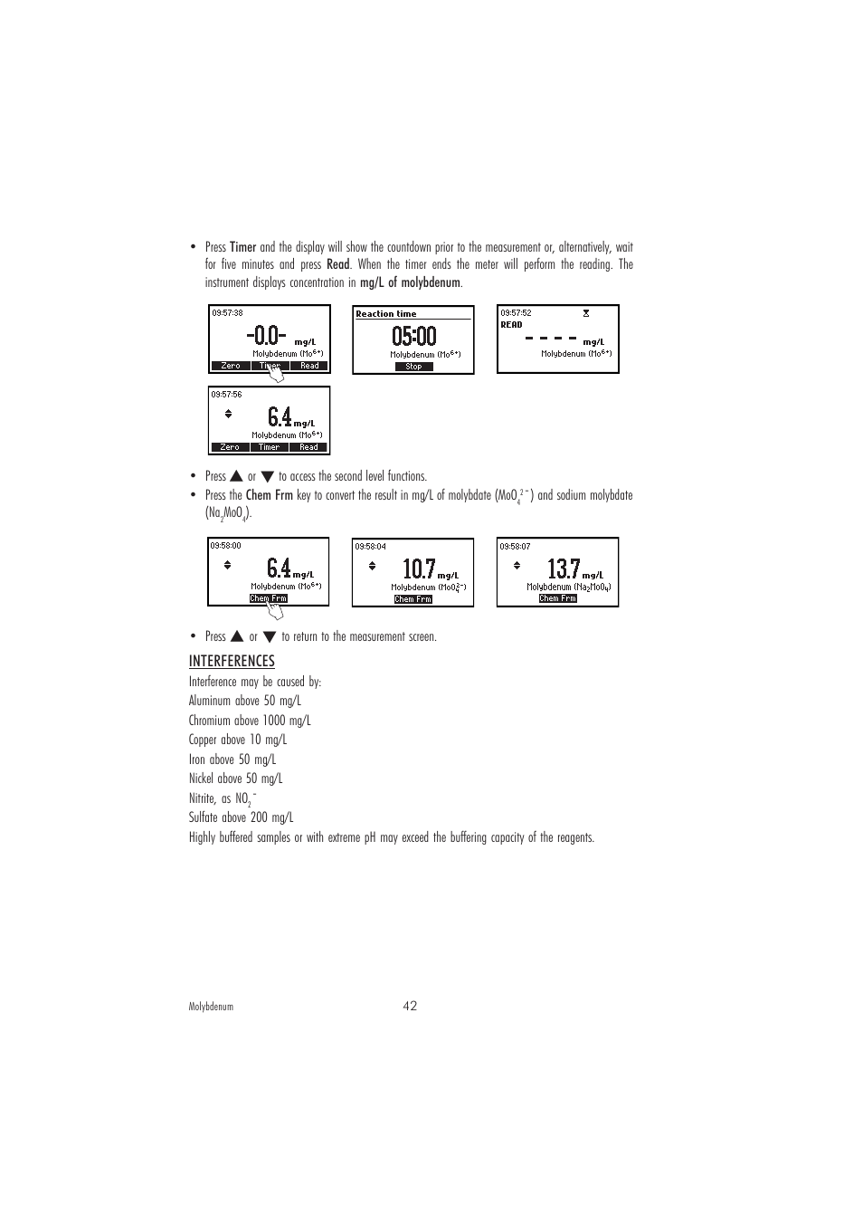 Hanna Instruments HI 83211 User Manual | Page 42 / 68